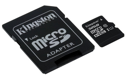 Memoria Micro Sd Hc + Adaptador Sd 32gb Kingstong Clase10