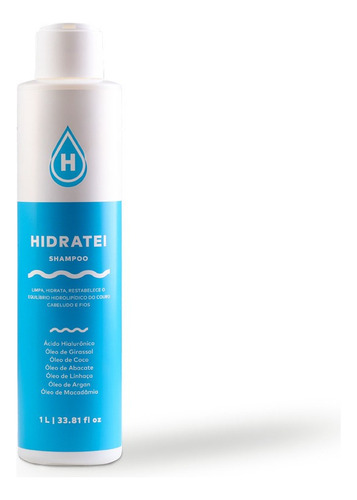  Shampoo Hidratante 1l- Recupera Danos Hidratei