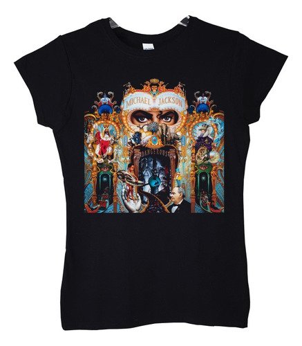 Polera Mujer Michael Jackson Dangerous Pop Abominatron