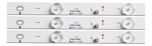 // 3 Tiras Con 7 Led Para Tv 32 Polaroid Ptv3215led