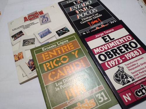 Revistas Cuadernos De Crisis + Acción 25 Años!