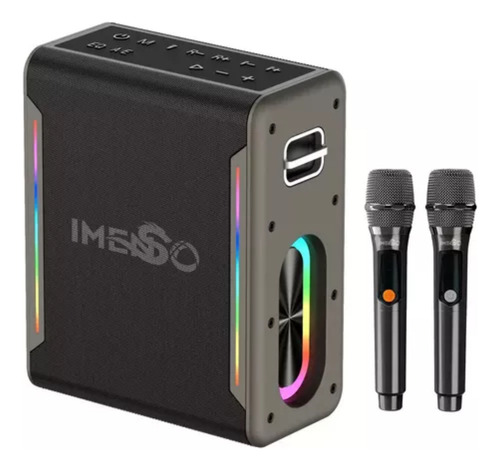 Caixa De Som 60w Imenso Ims-x29 Tws C/ 2 Microfone Sem Fio