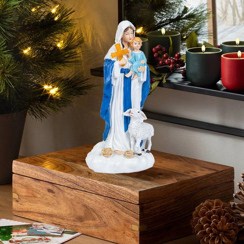 Figuras Navideñas En V, Figuras De Resina Con Forma De Crist
