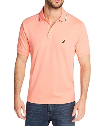 Polo Nautica Classic Fit Sleeve - Coral Nuevo