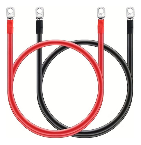 Cable De Batería Automotriz De 2 Piezas, 5 Awg, 50 Cm, Clip