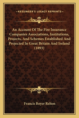 Libro An Account Of The Fire Insurance Companies Associat...