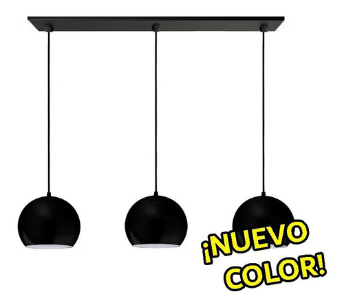 Colgante 3 Luces Cromo Deco Apto Led Moderno Luz Desing