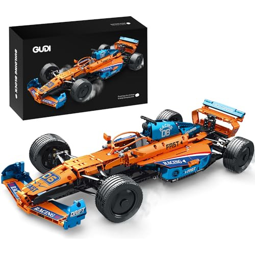 F1 Race Car Building Sets, 1:8 Moc Model Cars Building Kit,