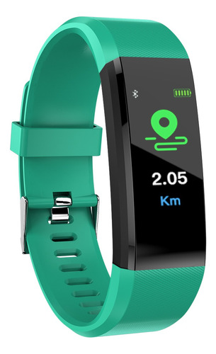 Smart Band Kassel Fb2401g Verde 2 Color De La Caja Blanco Diseño De La Malla Goma