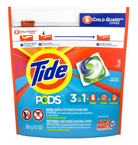 Tide Pods Ocean Mist Scent He Turbo Detergente Para Lavander