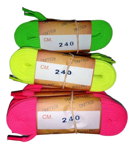 Cordones Flúor 240 Cm Para Patines 