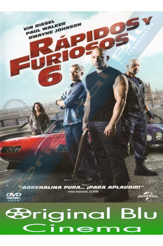 Rápidos Y Furiosos 6 - Dvd Original - Almagro