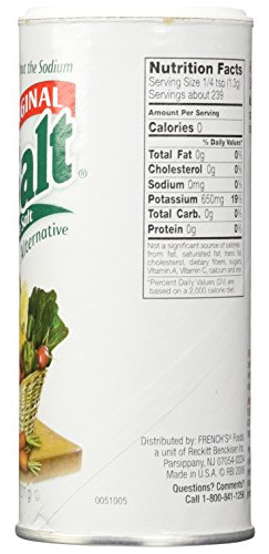 Nosalt Original Sal Libre De Sodio - 2 Pzs - 11 Onzas
