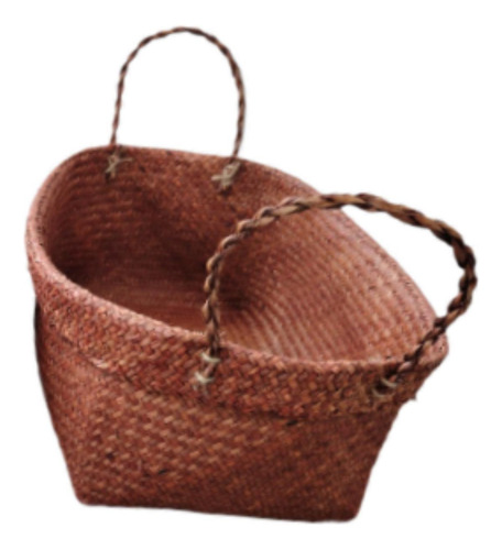 Cesta De Almacenamiento Tejida, Cesta Decorativa, Café