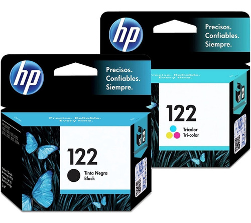Imagen 3 de 4 de Cartucho De Tinta Hp 122 Tri Color Original Imp 1000 2050