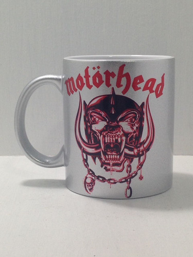 Caneca Cerâmica Especial Prata Motorhead Born To Lose