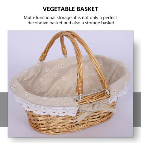Cesta Multiusos Para Pícnic, Cesta De Boda, Portátil, S