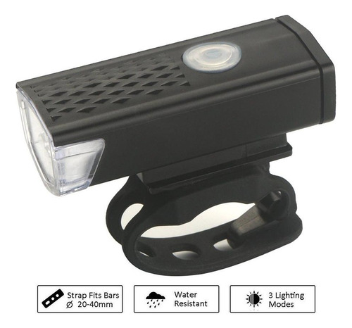 Luz Recargable Usb Linterna Impermeable Delantera Y Trasera