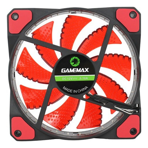 Cooler 32 Led Vermelho 120mm 12cm Ventoinha Gamemax Gf12r