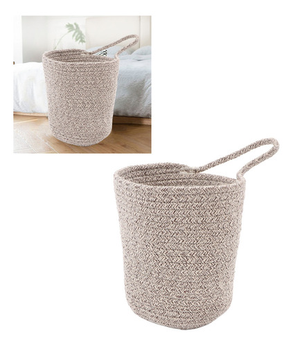 Cesta De Ropa Tejida, Extra Grande, De Algodón Puro