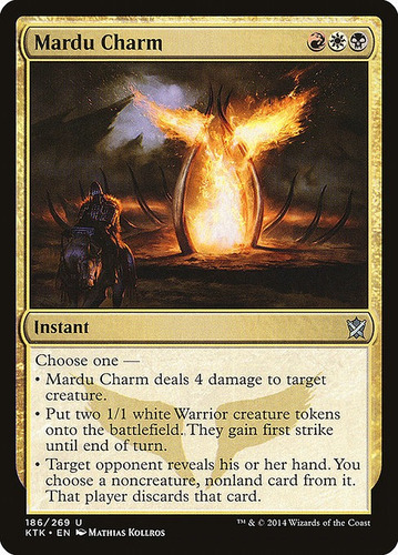 Carta Magic Mardu Charm Khans Of Tarkir Mtg