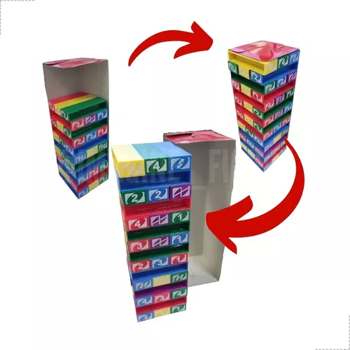 Jogo Uno Stacko - Mattel - Torre De Empilhar