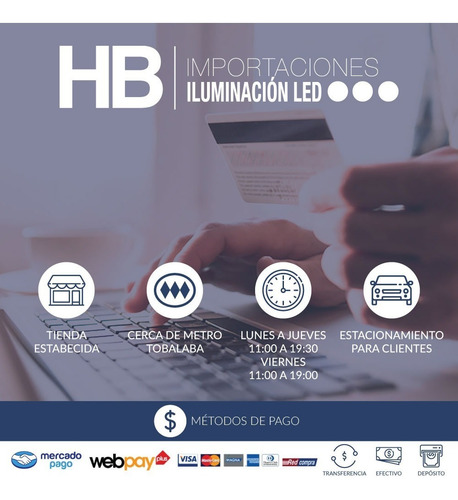 Foco Lampara Led Empotrado Para Cielo O Techo 7w / Hb Led