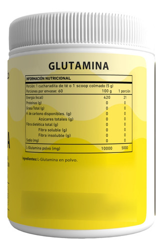 Pack 4 Meses 100% L-glutamina Basics Nutrition
