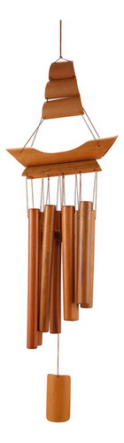 A 4 Campanillas De Viento De Bambú Hechas A Mano, Naturales,
