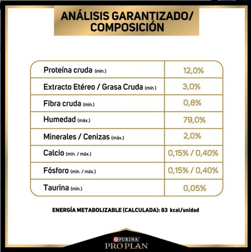 Imagen 3 de 5 de Alimento Pro Plan Gato Adulto Húmedo De Salmón, Sobre De 85g