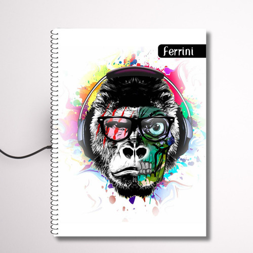 Cuaderno Profesional A4 Libreta 100h Espiral Ferrini 6-pack Color Raya - Masculino