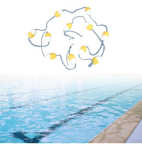 Línea De Boya For Piscina, Fácil De Instalar, 16 Cursos De
