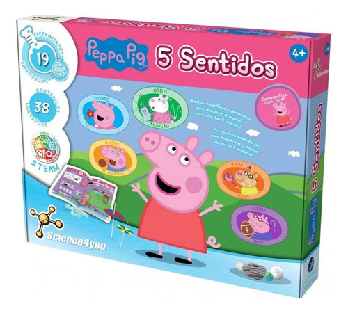 Peppa Pig - 5 Sentidos - Juego De Mesa - Science 4 You - Wis