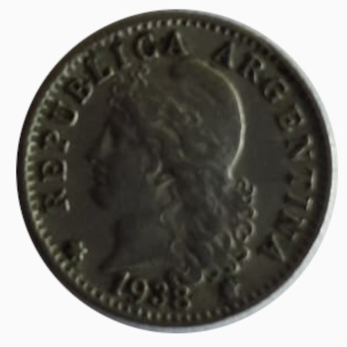 Moneda Argentina 1938 5 Centavos