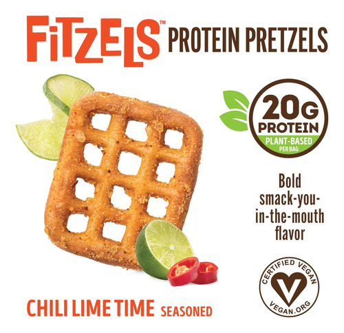 Snack Proteina Vegano Fitzels Protein 8 Bolsas Lenny