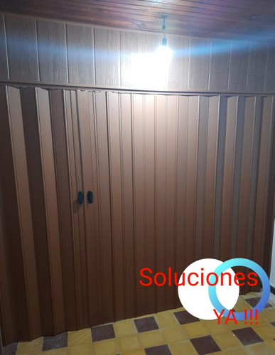 Puerta Plegable Pvc Cierre Central Fabrico A Medida 2.7x2.1