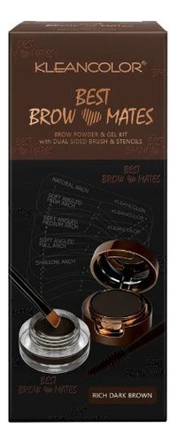 Kit De Gel Y Polvo Para Cejas Best Browmates Kleancolor