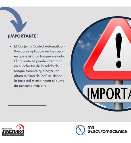 Imagen 4 de 10 de Control Automático De Presion Para Bomba Rowa Fl Bronce