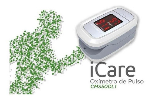 Oxímetro de pulso para dedo iCare CMS50DL1 blanco/gris