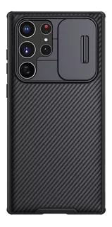 Funda antigolpes Nillkin Camshield Pro black con diseño liso para Samsung Galaxy S22 Ultra por 1 unidad