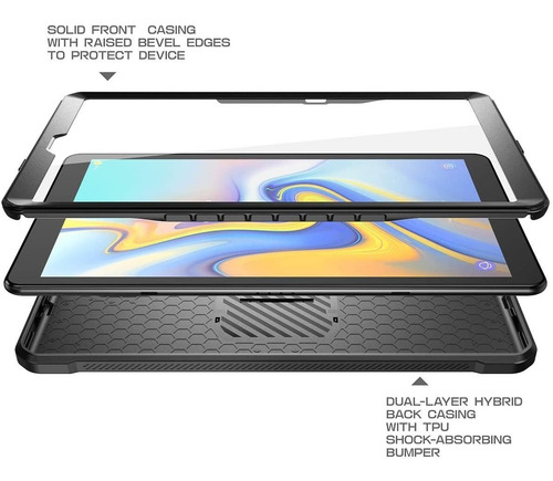 Imagen 3 de 6 de Funda Supcase 360 + Protector Galaxy Tab A 10.1 (2019) Black