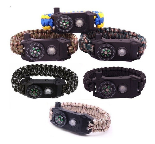 Pulsera Paracord Supervivencia Led Exploración Envio Gratis