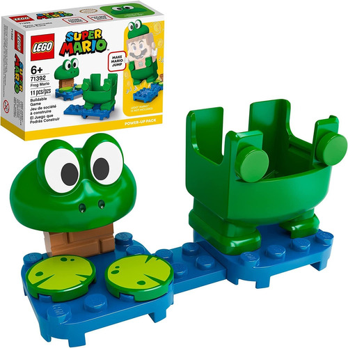 Figuras Para Armar  Lego Super Mario De Frog Mario 11 Piezas