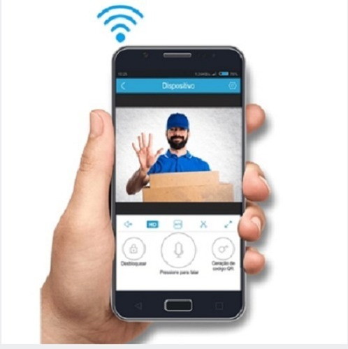 Imagem 2 de 2 de Video Porteiro Wi-fi Elsys Externo Com Qr Code Vpw1