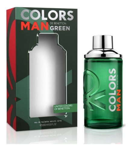 Colors Green Man Benetton Edt 200ml Hombre