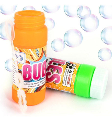 Paquete 24 Botellas Sopladoras Burbujas Varitas 3.5, Niños V Color