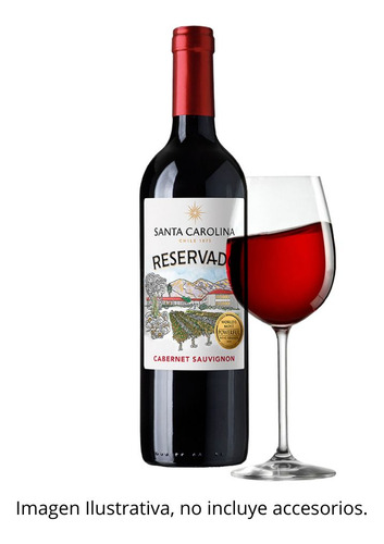 Vino Tinto Cabernet Suavignon Santa Carolina Reservado 750ml