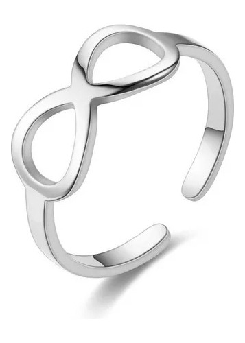 Anillo Ajustable Infinito Acero