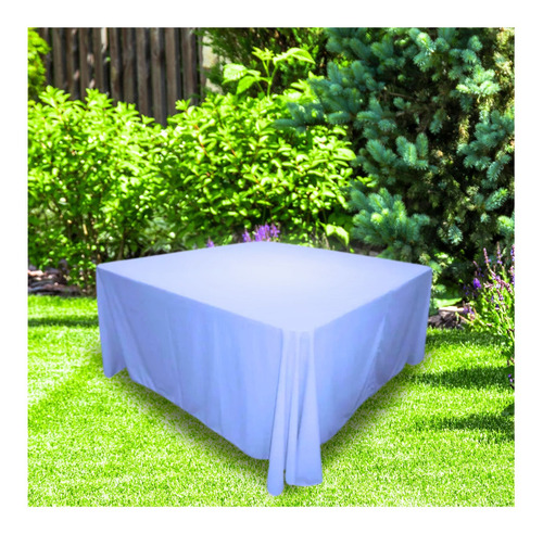24 Manteles Imperiales Para Mesa Cuadrada 2.90 Mts Azul Cielo