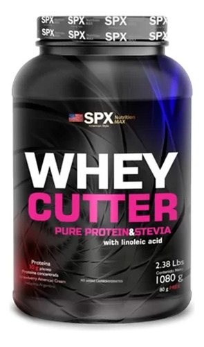 Whey Cutter Spx 1080gr Proteina Con Quemador Cla Y Stevia Sabor Strawberry American Cream